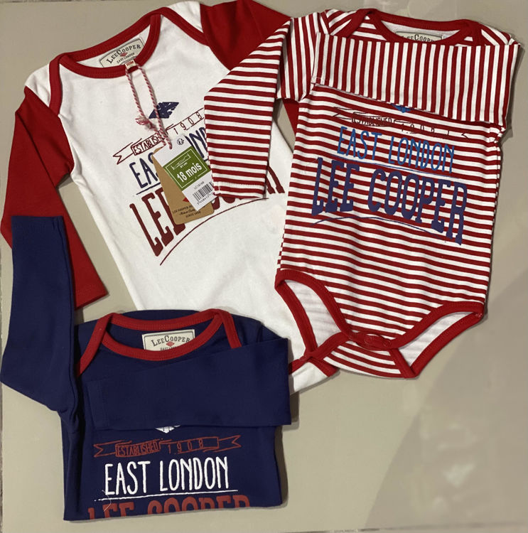 Picture of LC18168-LEE COOPER SLEEPSUIT/GROWS LONG SLEEVE-COTTON